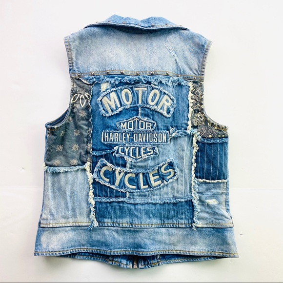 Harley-Davidson Jackets & Blazers - Harley Davidson denim vest jacket